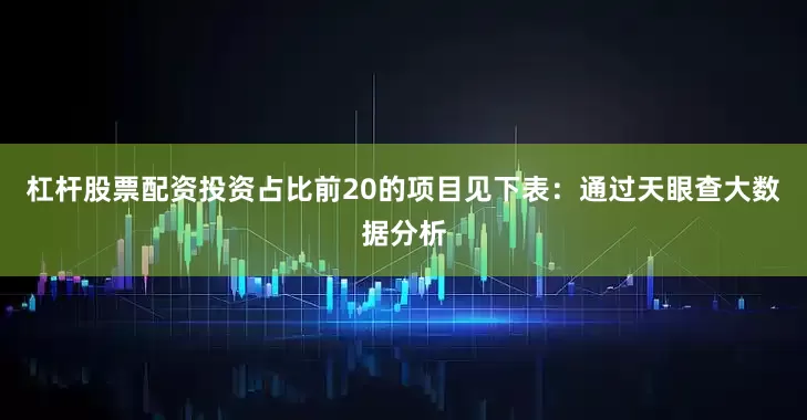 杠杆股票配资投资占比前20的项目见下表：通过天眼查大数据分析